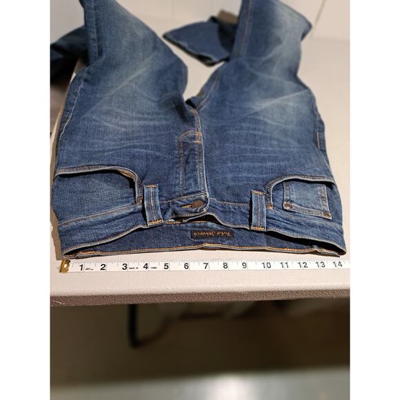 Nudie Jeans Womens Size 30 Straight Leg Blue Denim Organic Ethical Sustainable - Picture 9 of 14